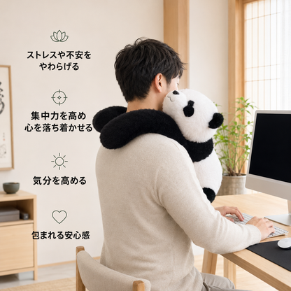 セラピー発想のやさしい重み 動物の抱きぬいぐるみ
